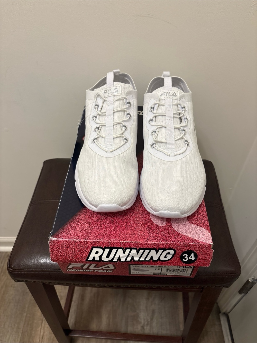 FILA White Mesh women size 12Slip-On Athletic Sneakers